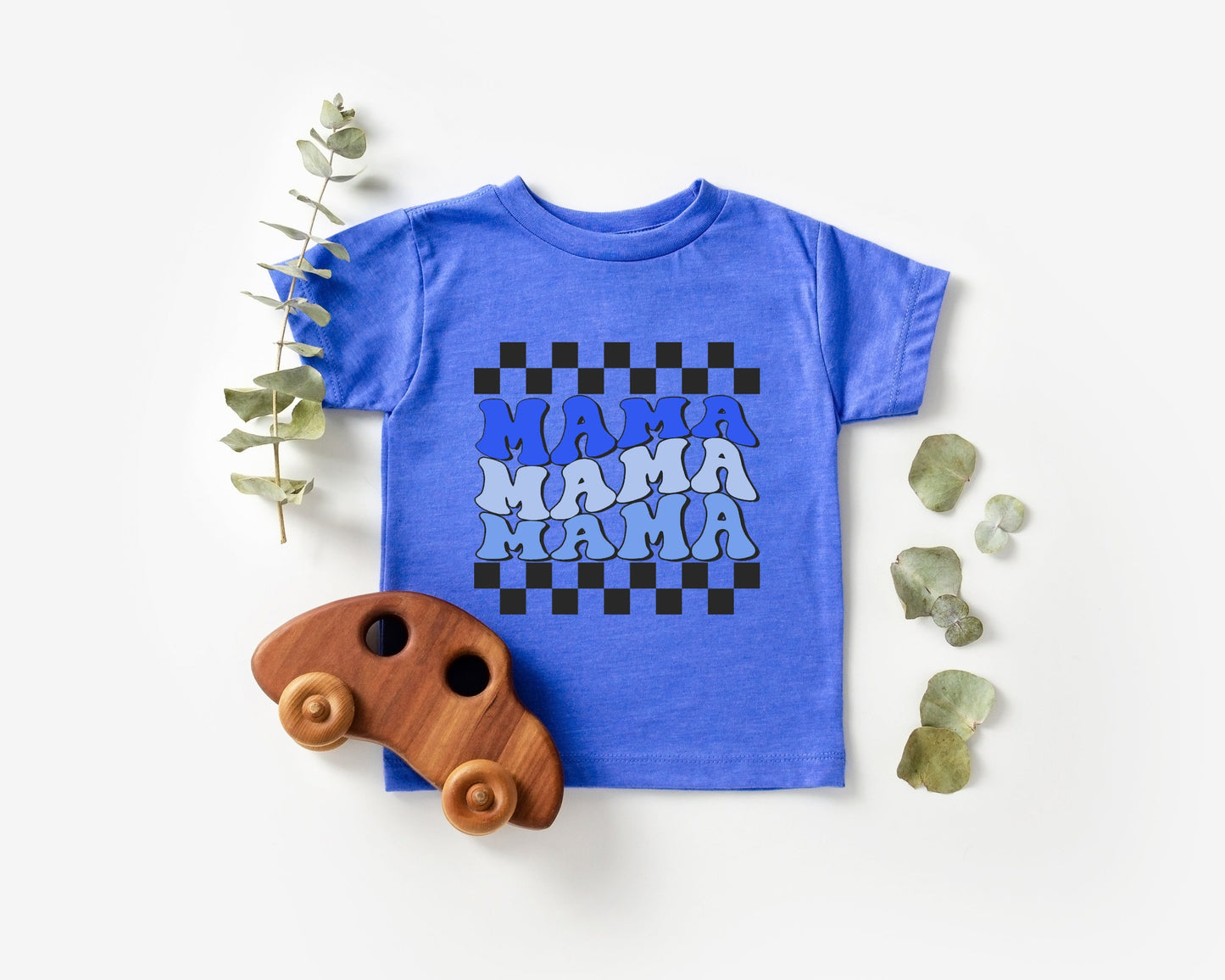 "MAMA" Checkered Toddler and Youth Tees
