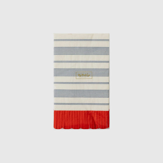 SALE! NOW 50% OFF! Striped Scallop Napkin