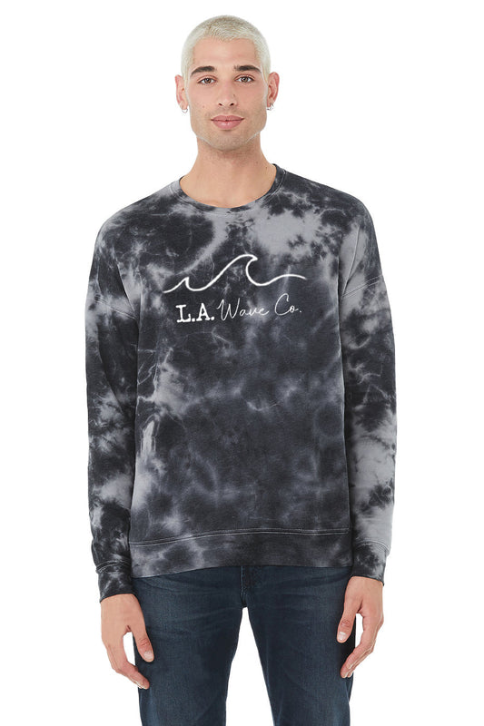 L.A. Wave Co. Logo Tie Dye Fleece Sweatshirt
