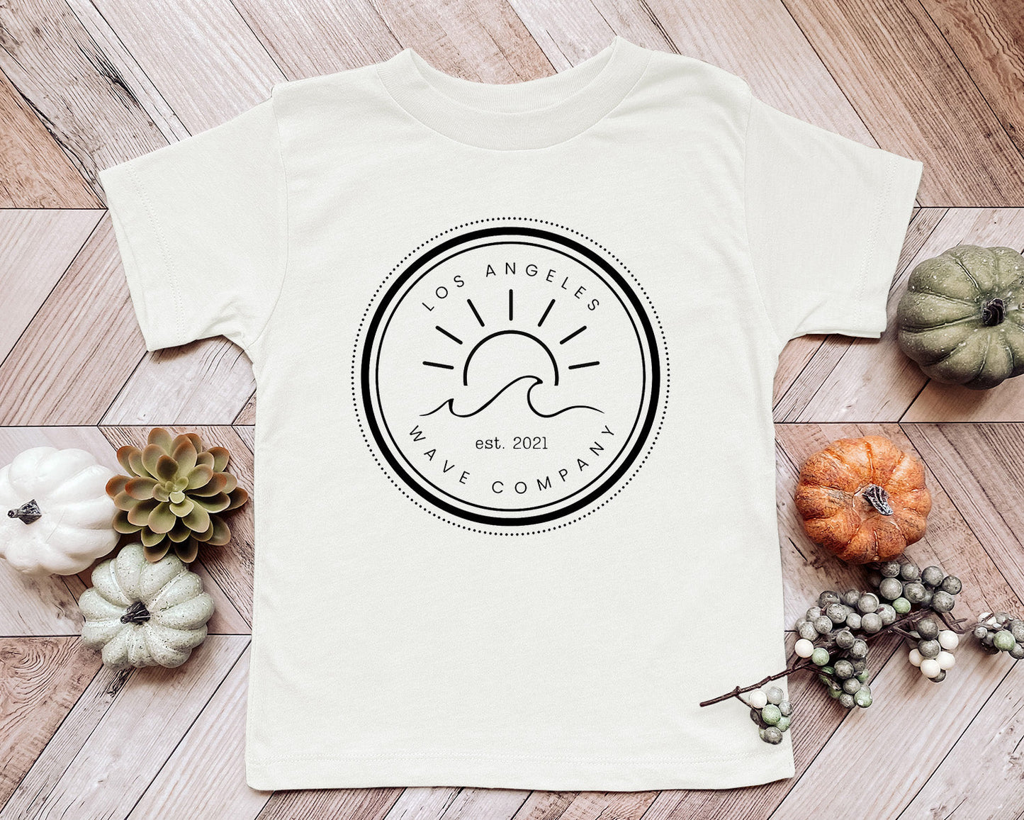 NEW! “LA Wave Co Circular Logo" Little Babe Tee