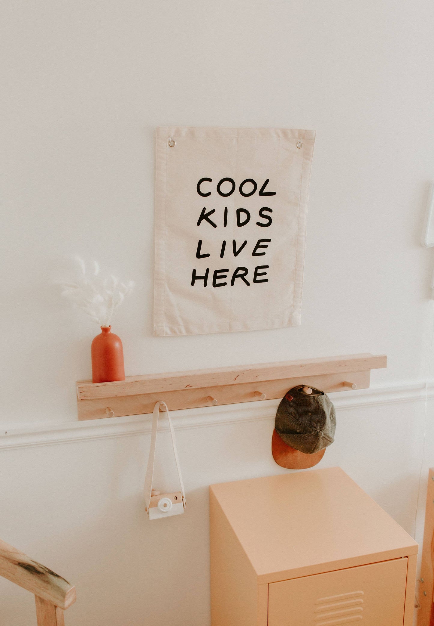 Cool Kids Canvas Banner: Natural