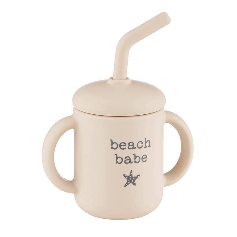 Silicone Sippy Cup - Beach Babe: 5.5" H