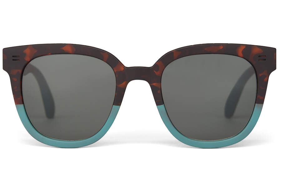 “Juniper” Blonde Tort/Sage Traveler Sunglasses by TOMS