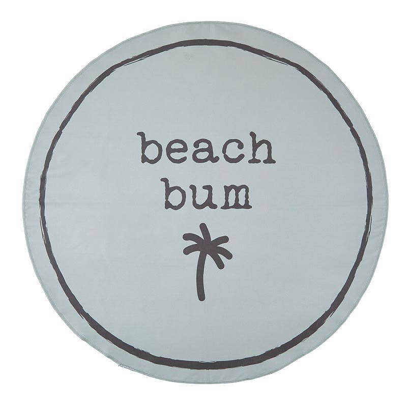 “Beach Babe” Quick Dry Round Towel