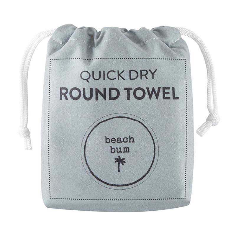 “Beach Babe” Quick Dry Round Towel