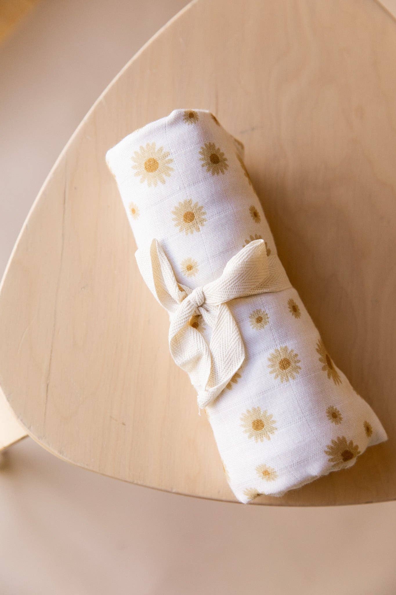 New! Cotton Muslin Swaddle in Daisy