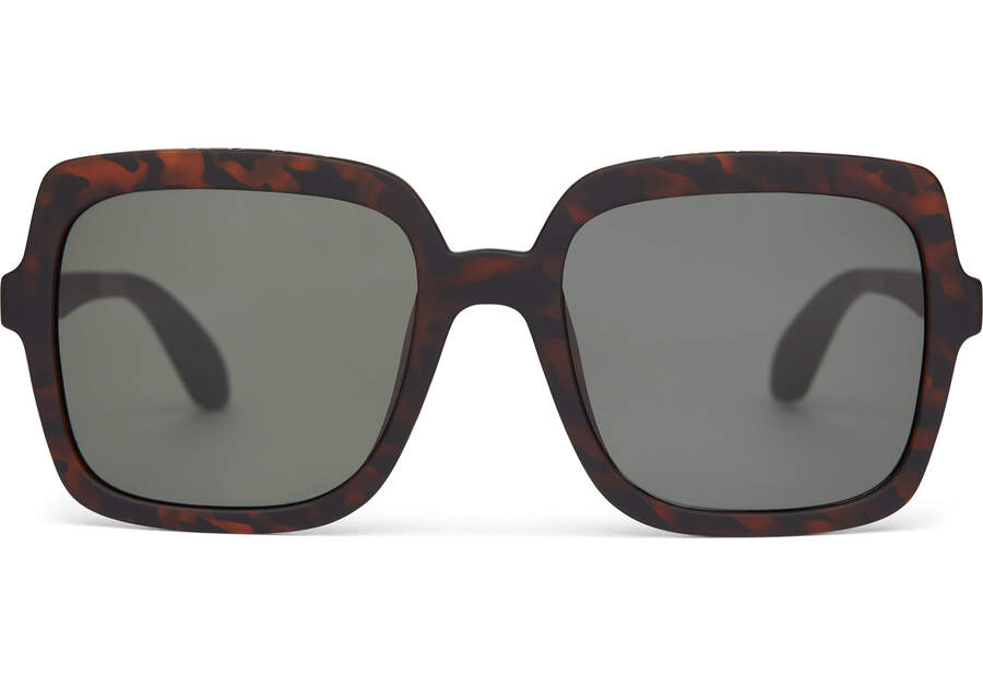 “Athena” Tortoise TRAVELER Sunglasses by TOMS