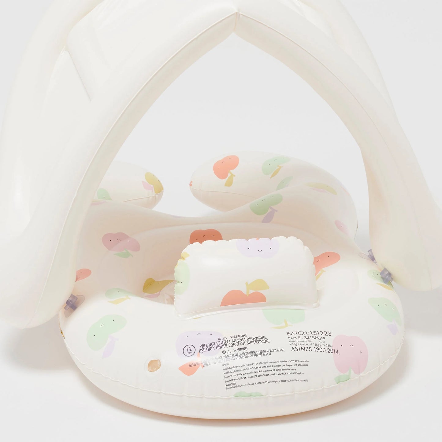 NEW! Float Together Baby Seat Apple Sorbet Multi