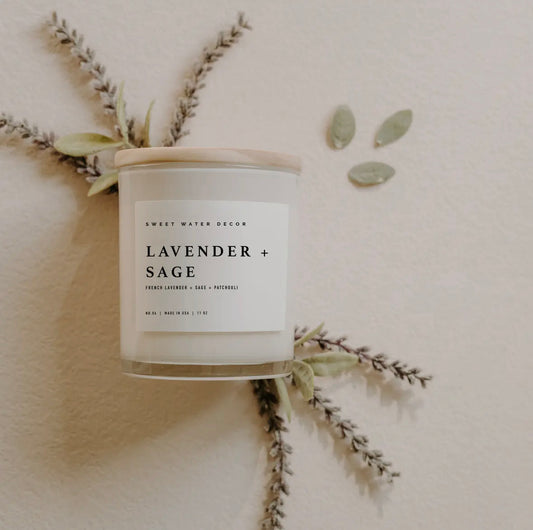 Lavender and Sage 11oz Soy Candle