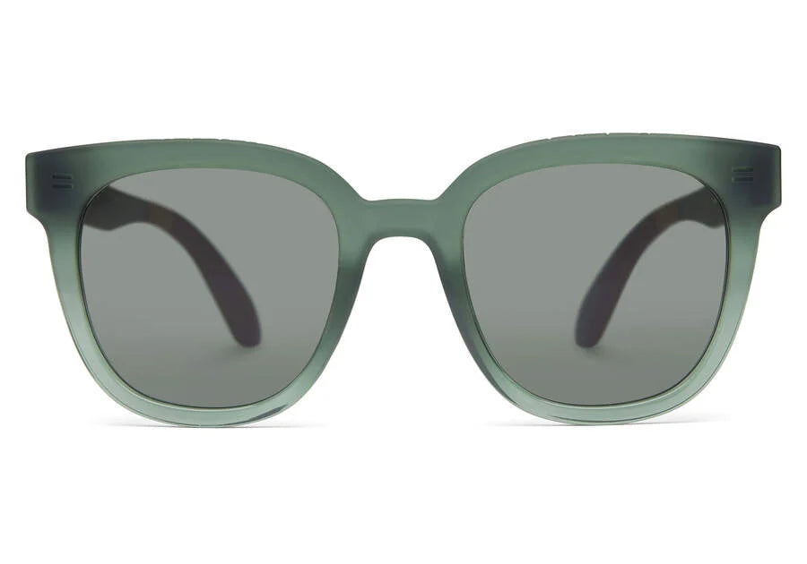 “Juniper” Blonde Tort/Sage Traveler Sunglasses by TOMS