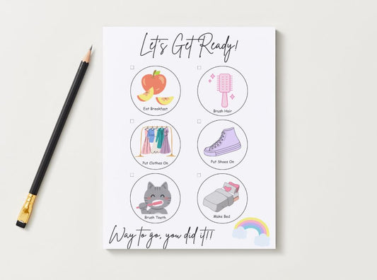 Daily Task Checkoff List Notepad