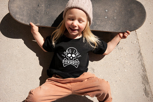 NEW! "Long Live Boyhood w/Skull and Crossbones" Toddler and Youth Tees