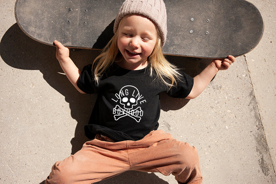 NEW! "Long Live Boyhood w/Skull and Crossbones" Little Babe Onesies and Tees