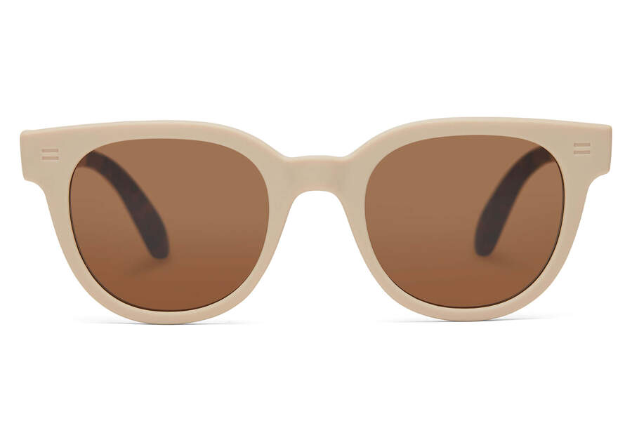 “Rhodes" Oatmilk Traveler Sunglasses by TOMS