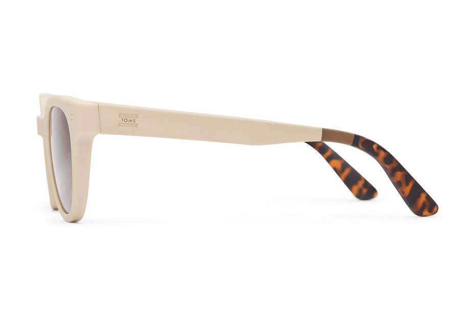 “Rhodes" Oatmilk Traveler Sunglasses by TOMS