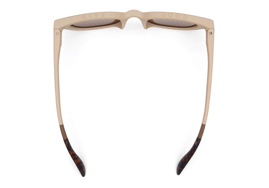 “Rhodes" Oatmilk Traveler Sunglasses by TOMS