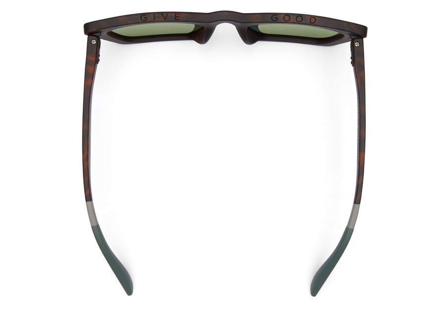 “Sahara” Blonde Tortoise Traveler Sunglasses by TOMS