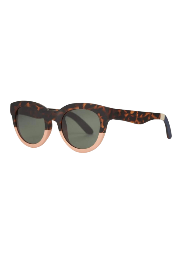 “Florentin” Blonde Tortoise Coral Fade Traveler Sunglasses TOMS