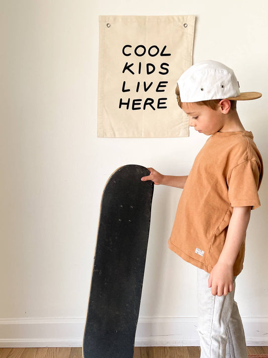 Cool Kids Canvas Banner: Natural