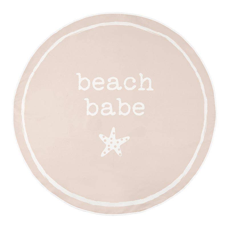 “Beach Babe” Quick Dry Round Towel