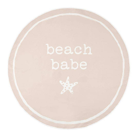 “Beach Babe” Quick Dry Round Towel