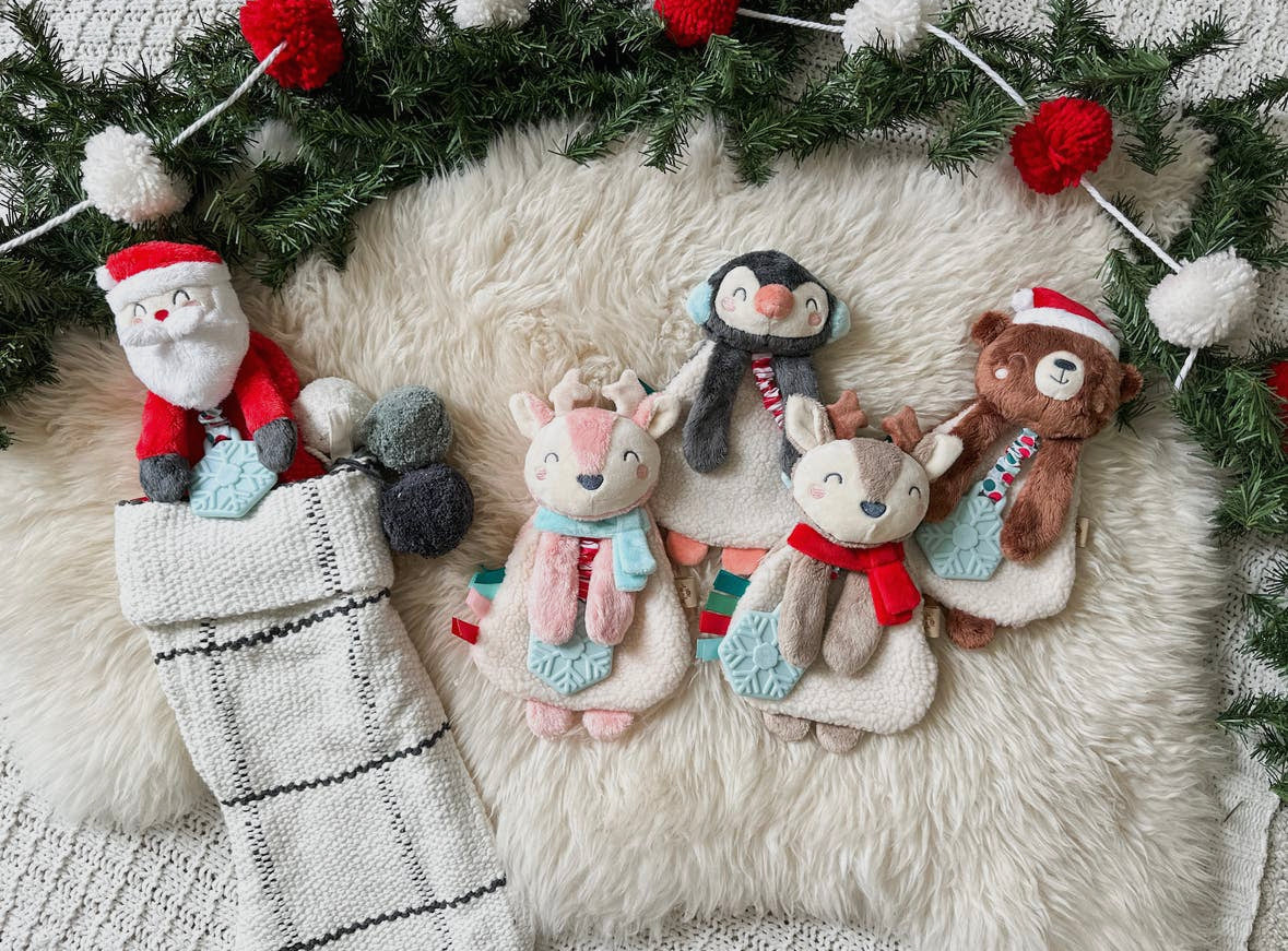 Holiday Itzy Lovey Plush  and Teether Toy