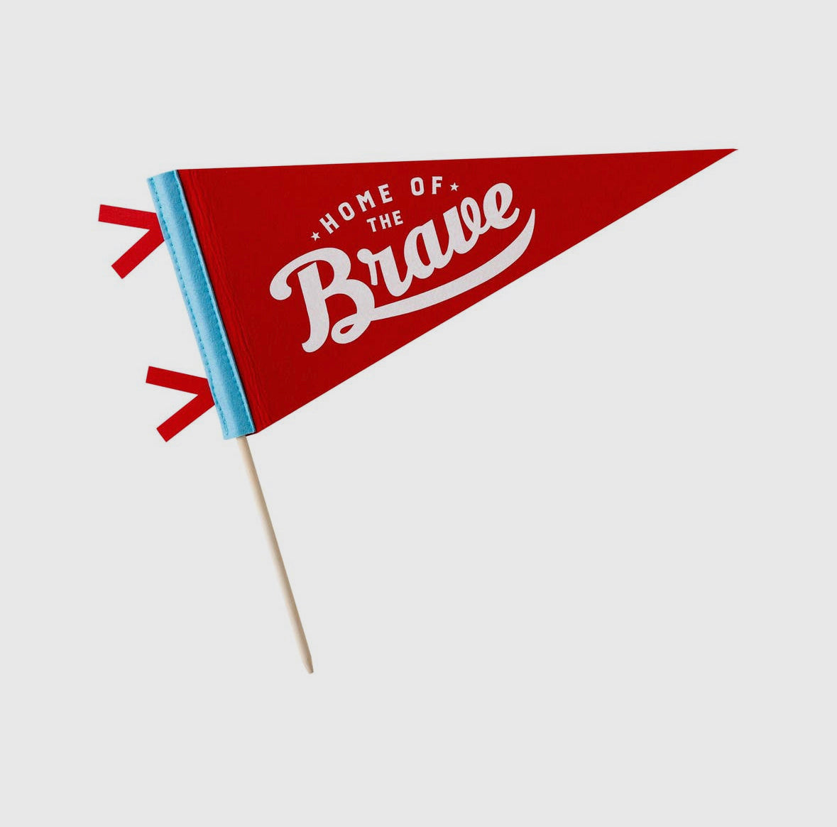 SALE! NOW 50% OFF! “Home of the Brave” Felt Party Pennant