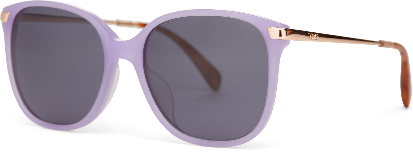 "Sandela 201" Lavender Crystal Handcrafted Sunglasses by TOMS