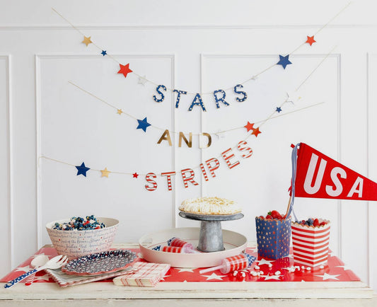 SALE! NOW 50% OFF!“Stars and Stripes” Party Banner