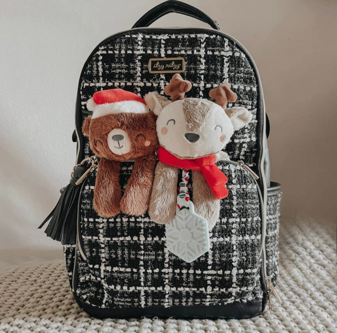 Holiday Itzy Lovey Plush  and Teether Toy