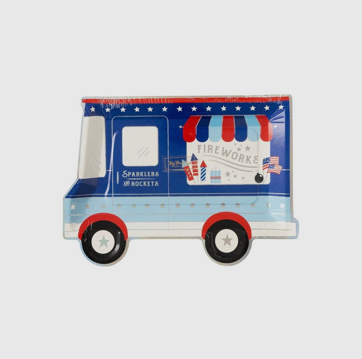 SALE! NOW 50% OFF! Firework Truck Paper Plates