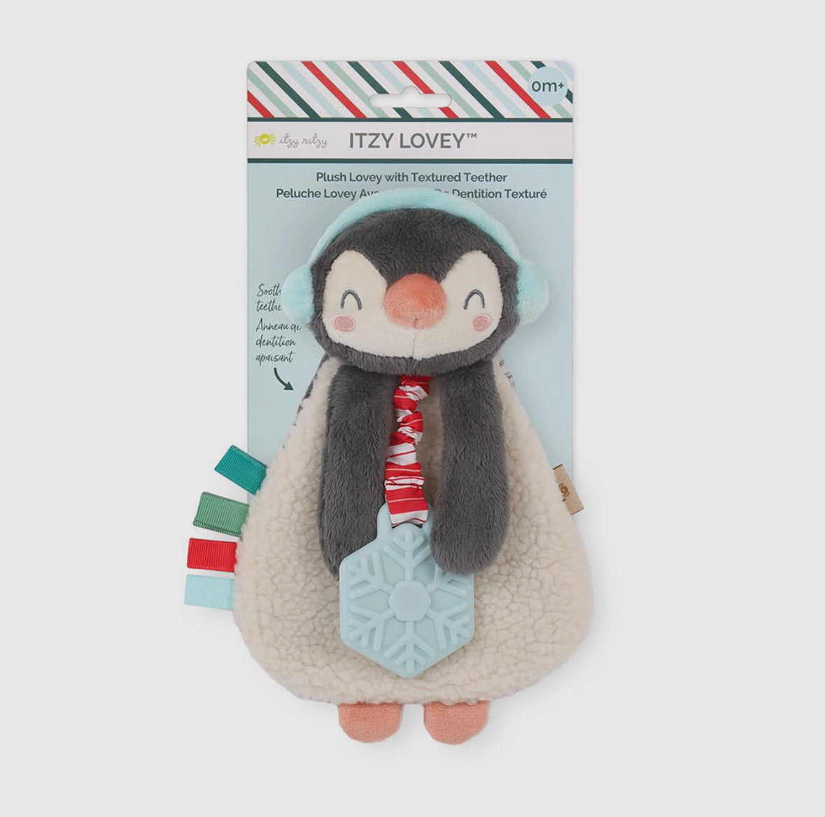 Holiday Itzy Lovey Plush  and Teether Toy