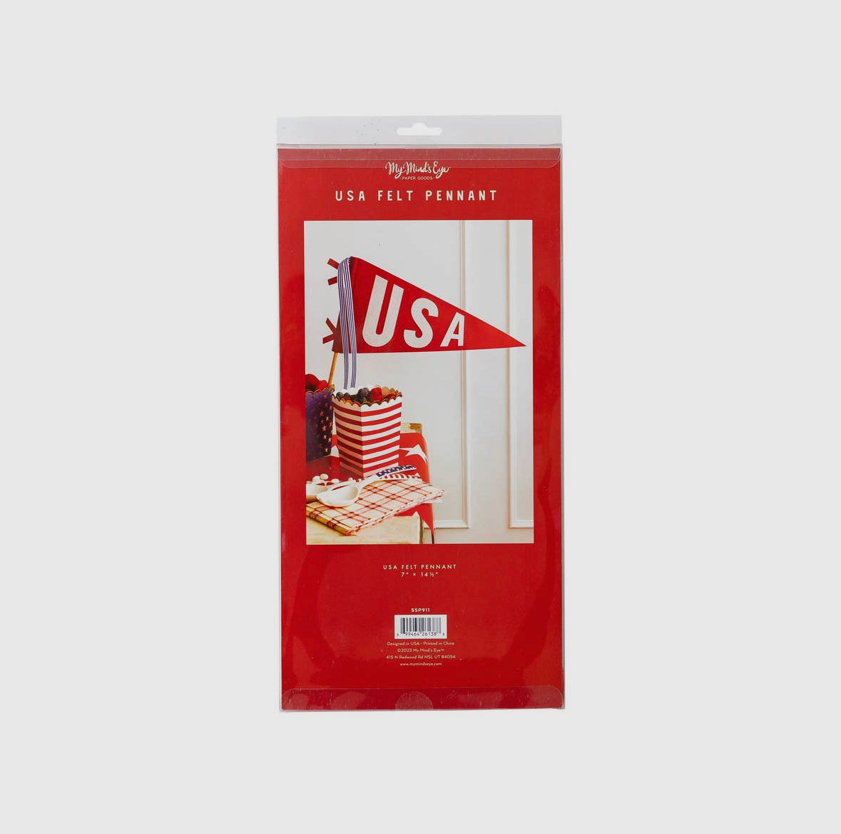 “USA” Felt Party Pennant