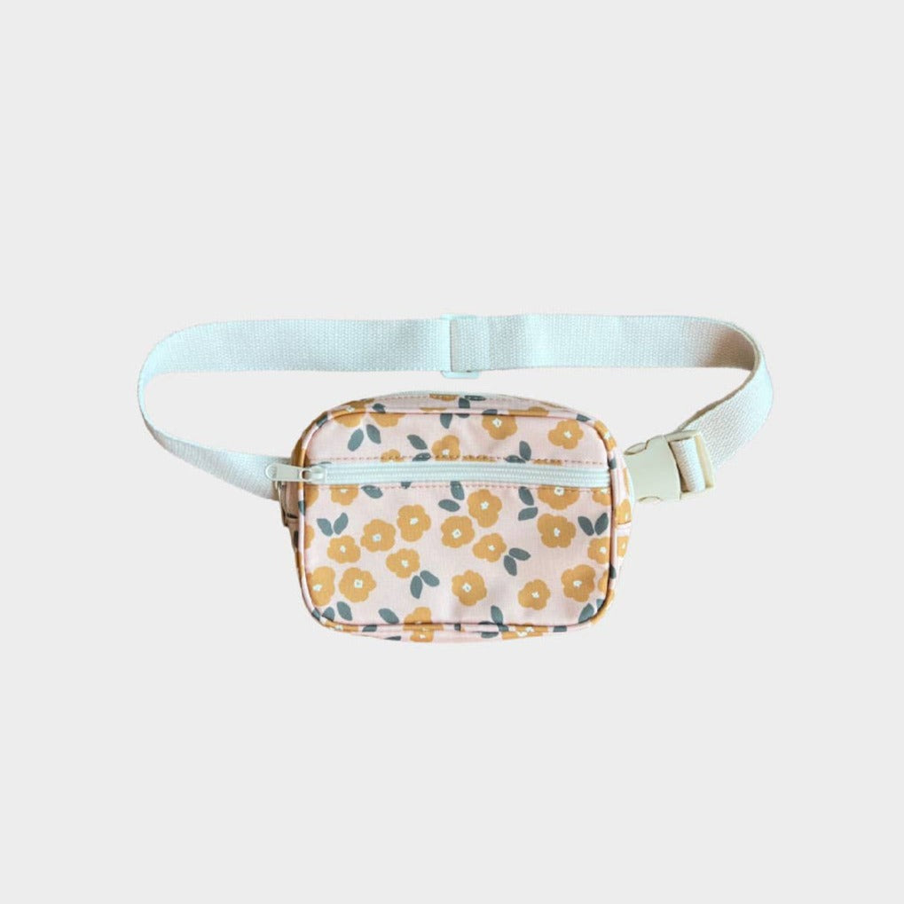 Mini Belt Bag in Gold Floral