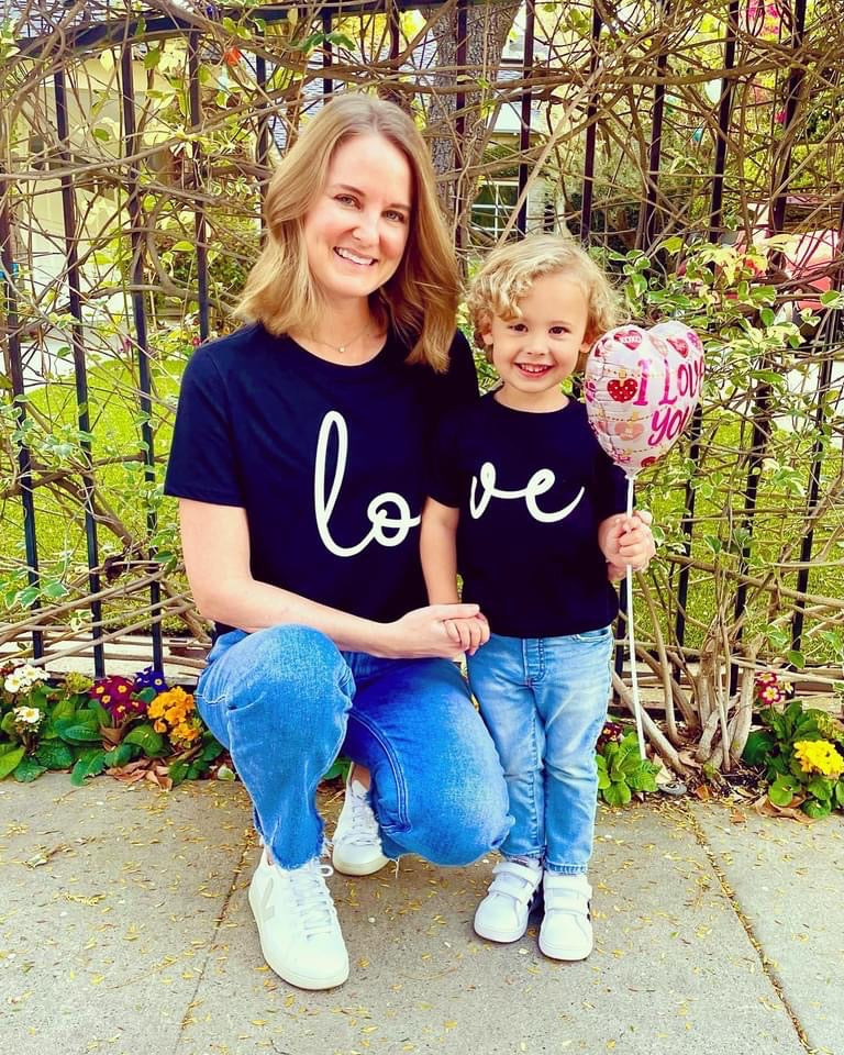 Mommy and Me Coordinating "LOVE" Tee