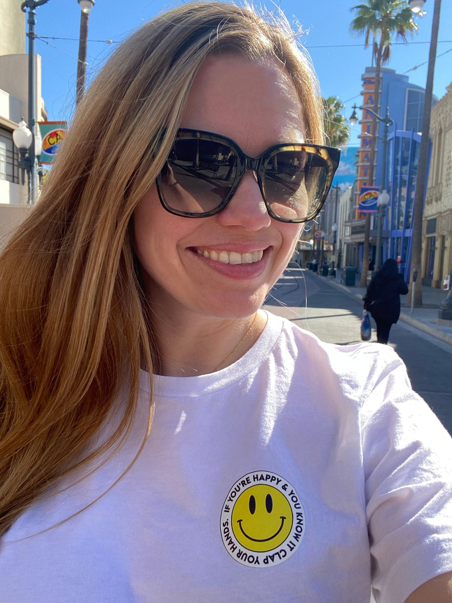 "If You're Happy and You Know it" Large Smiley Tee