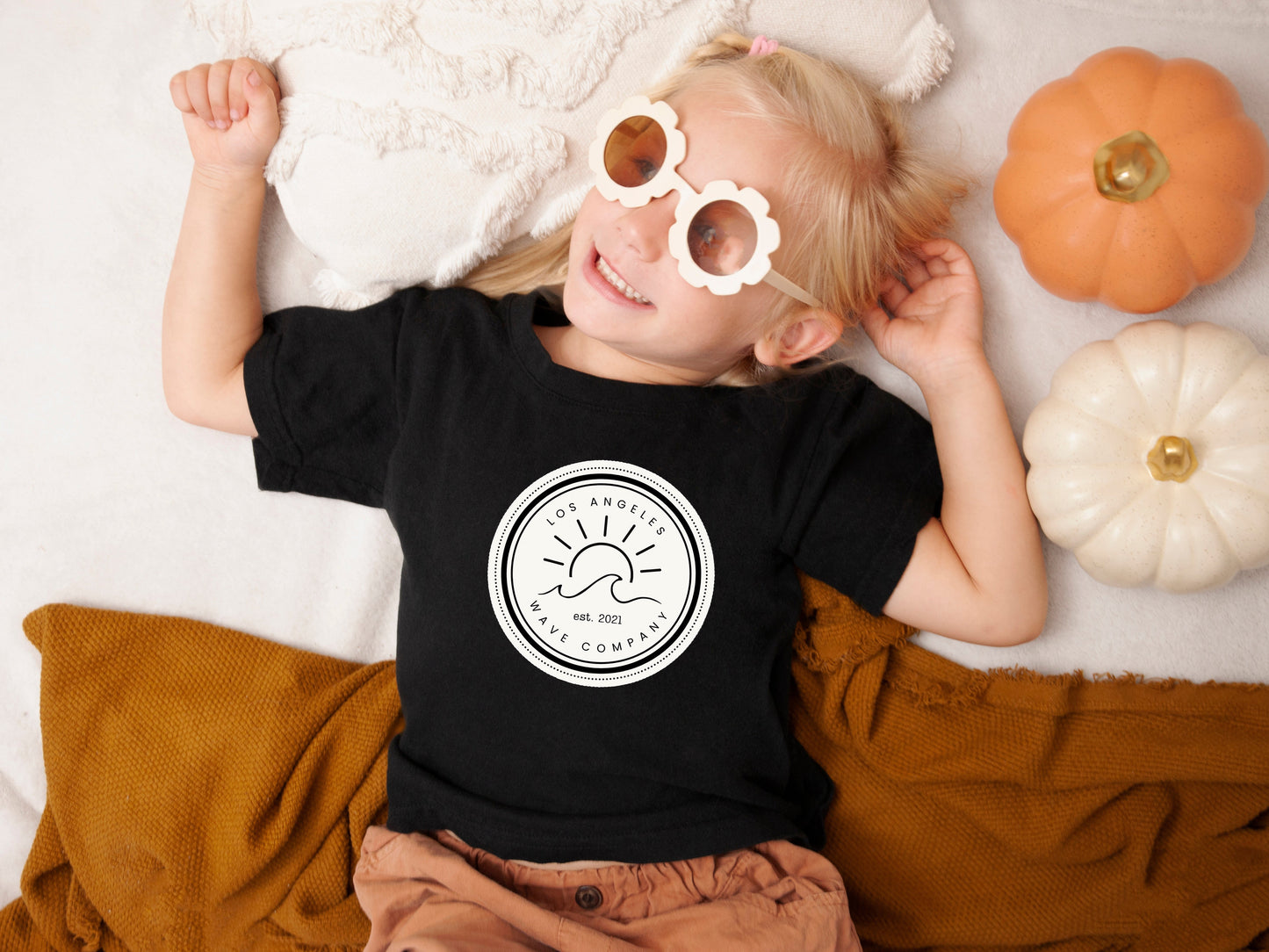 NEW! “LA Wave Co Circular Logo" Little Babe Tee