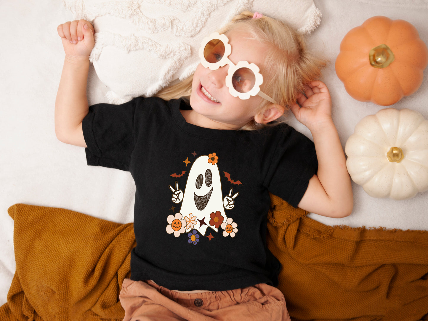 NEW! "Peace Out Ghost" Little Babe Tee