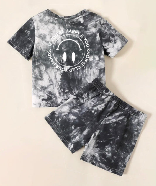 "If You're Happy and You Know It" Smiley LB Tie Dye Set