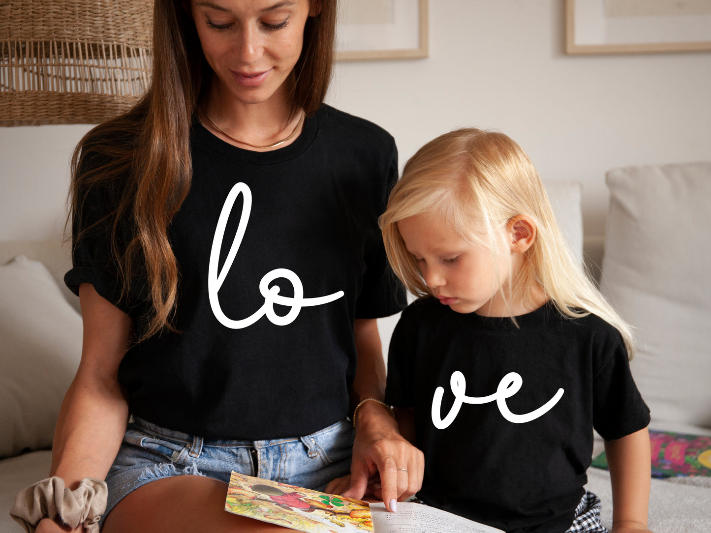 Mommy and Me Coordinating "LOVE" Tee