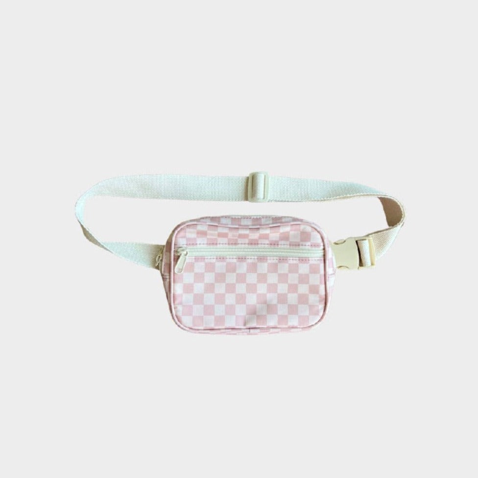 NEW! Mini Belt Bag in Pink Lemonade Checkered