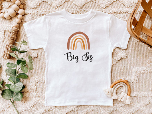 Gianna "Big Sis" Rainbow Little Babe Tee