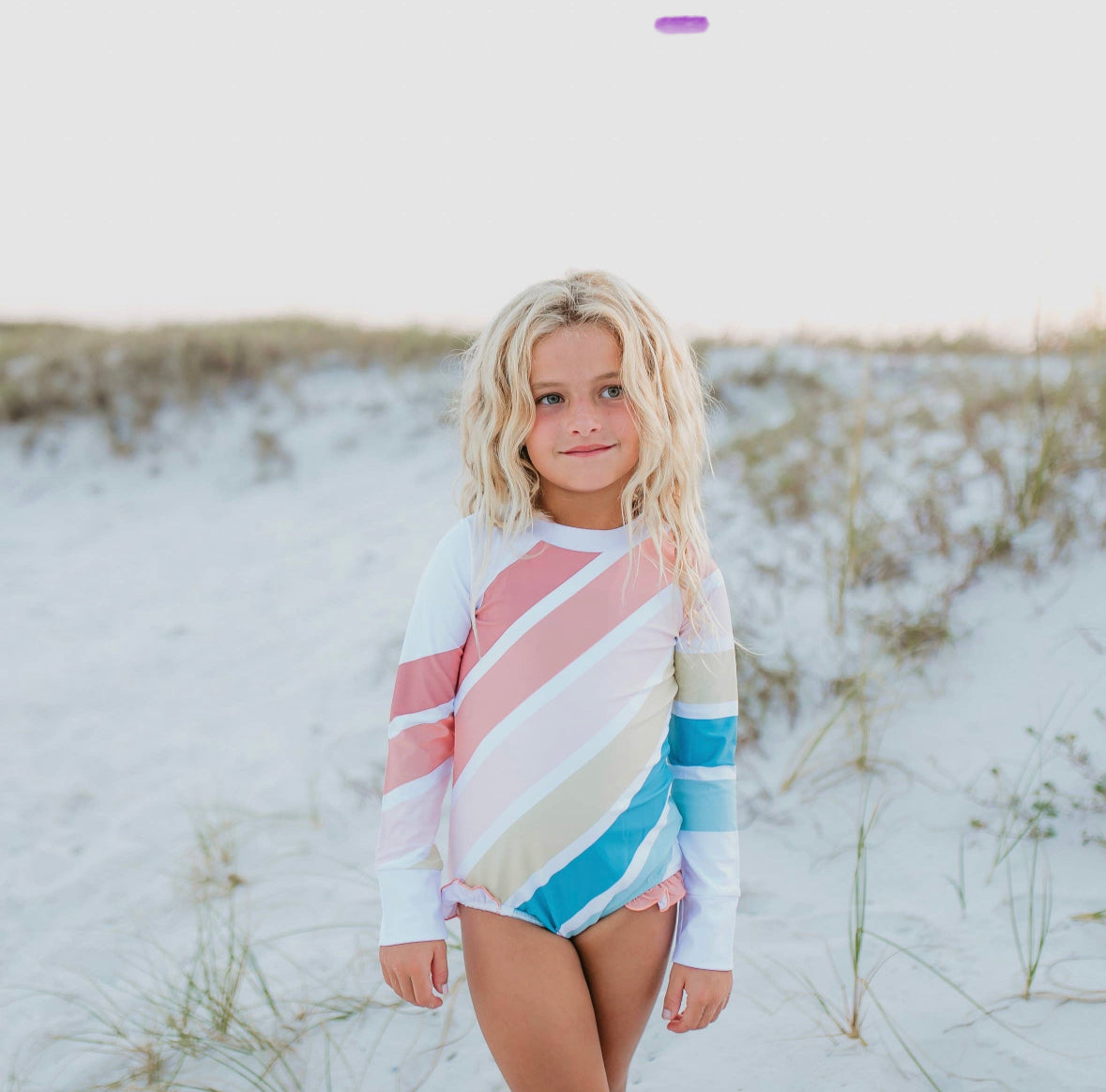 Oopsie Daisy “Muted Rainbow” Rash Guard/ One Piece