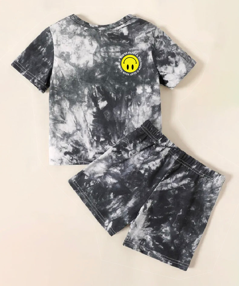 "If You're Happy and You Know It" Pocket Smiley LB Tie Dye Set