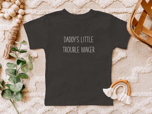 Riley "Daddy's Little Trouble Maker" Little Babe Tee